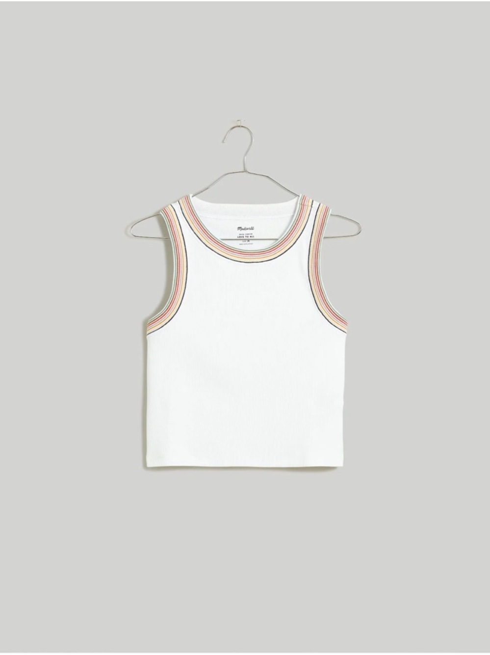 Madewell The Pride Brightside Crop Tank NWOT Size XL